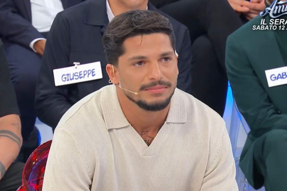 Gianmarco Steri negli studi di Uomini e Donne
