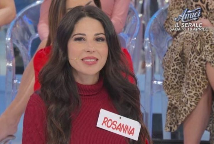 rosanna nello studio di uomini e donne