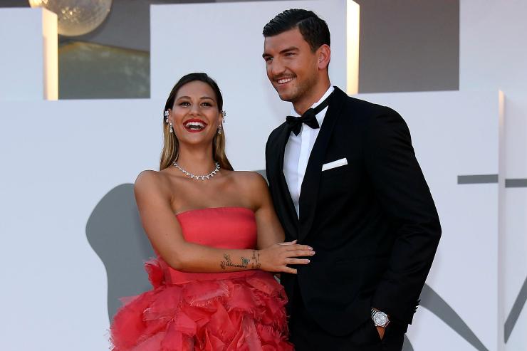 Beatrice Valli e Marco Fantini durante il Festival di Venezia
