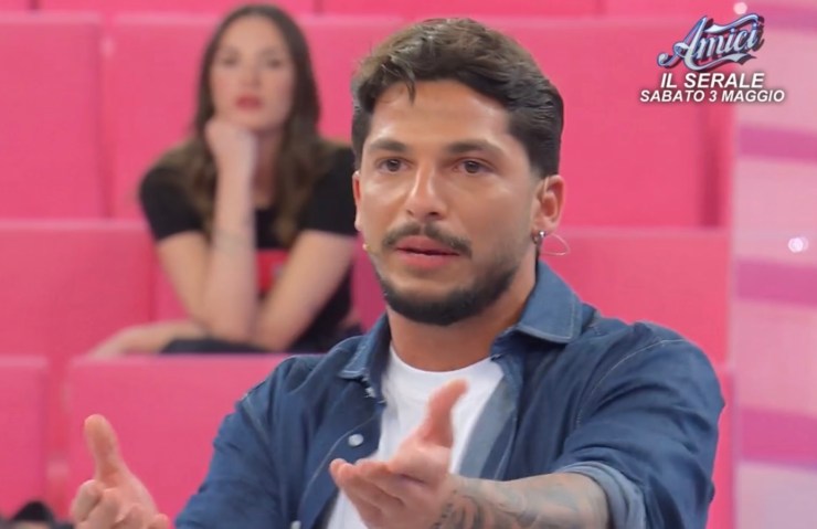 Gianmarco arrabbiato negli studi di UeD