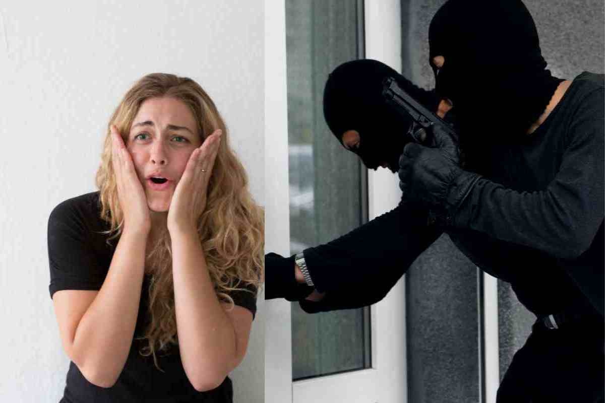 Ladri e donna spaventata