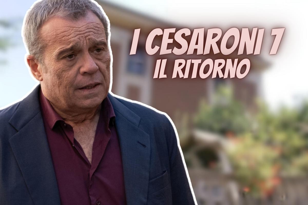 Claudio Amendola e scritta I Cesaroni 7 Il Ritorno