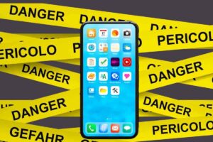 Cellulare e segnalazione di pericolo