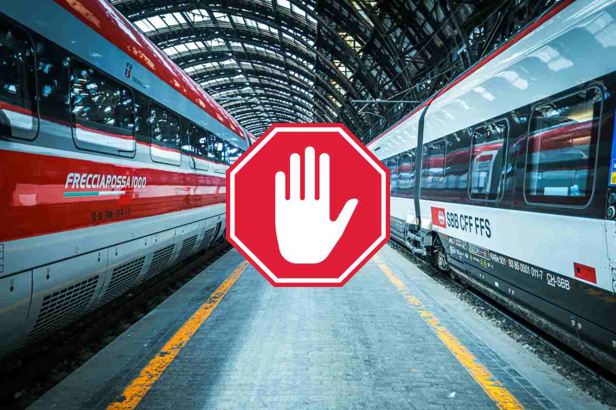 Stazione e segnale di divieto