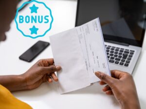 busta paga e grafica di bonus