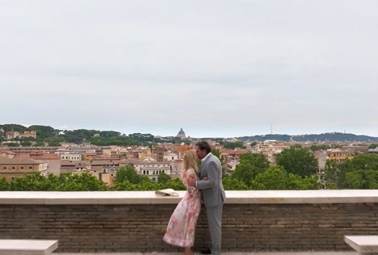 brooke e ridge in una scena di beautiful negli episodi a roma