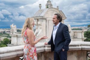 brooke e ridge in una scena di beautiful negli episodi a roma