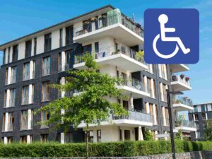 condominio e logo disabilità