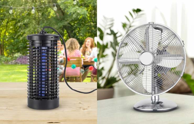 elettrodomestico cattura zanzare e ventilatore