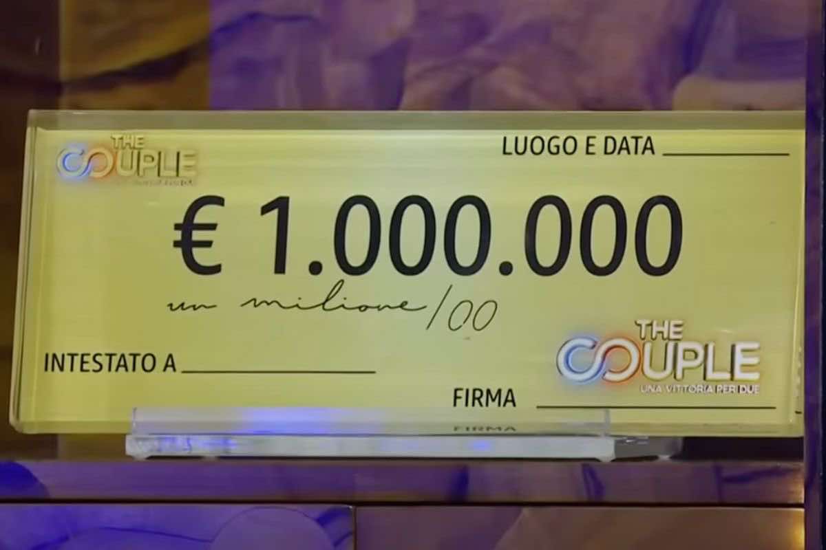 Assegno 1 milione euro The Couple