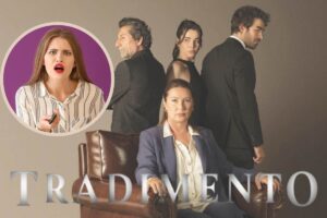 cast e scritta Tradimento, ragazza con telecomando