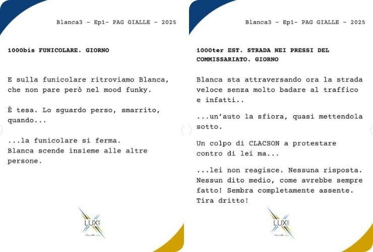 Sceneggiatura Blanca 3