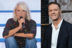 Maria De Filippi negli studi di UeD e Rocco Siffredi