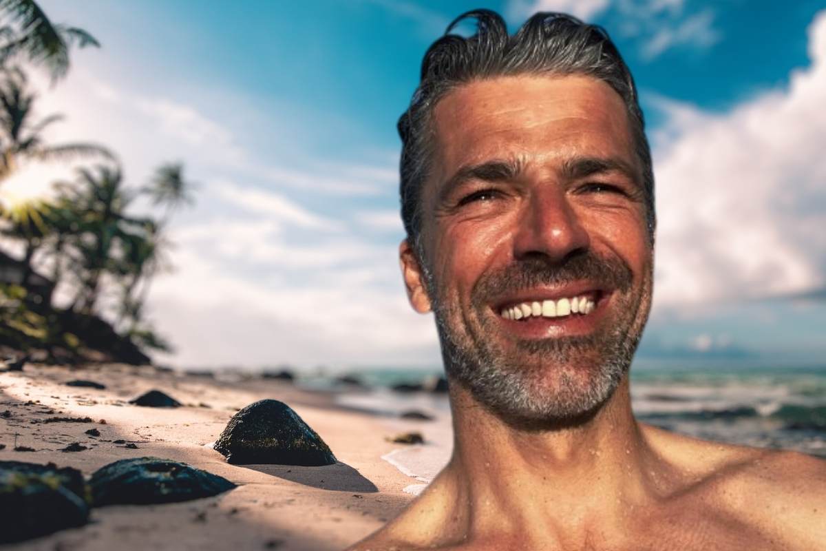 Luca Argentero al mare