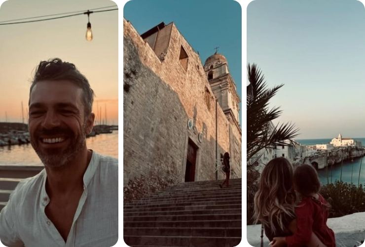 Luca Argentero, Cristina Marino e figli, Vieste