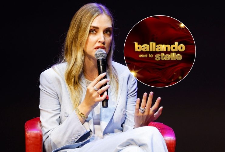Chiara Ferragni e logo Ballando con le Stelle