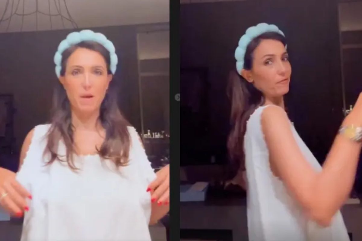 Caterina Balivo con la sua camicia da notte