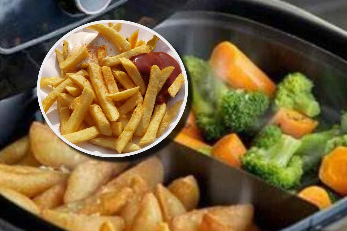 Patatine fritte cucinate con la friggitrice ad aria