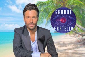 filippo bisciglia logo gf e sfondo spiaggia