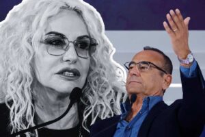 Antonella Clerici e Carlo Conti
