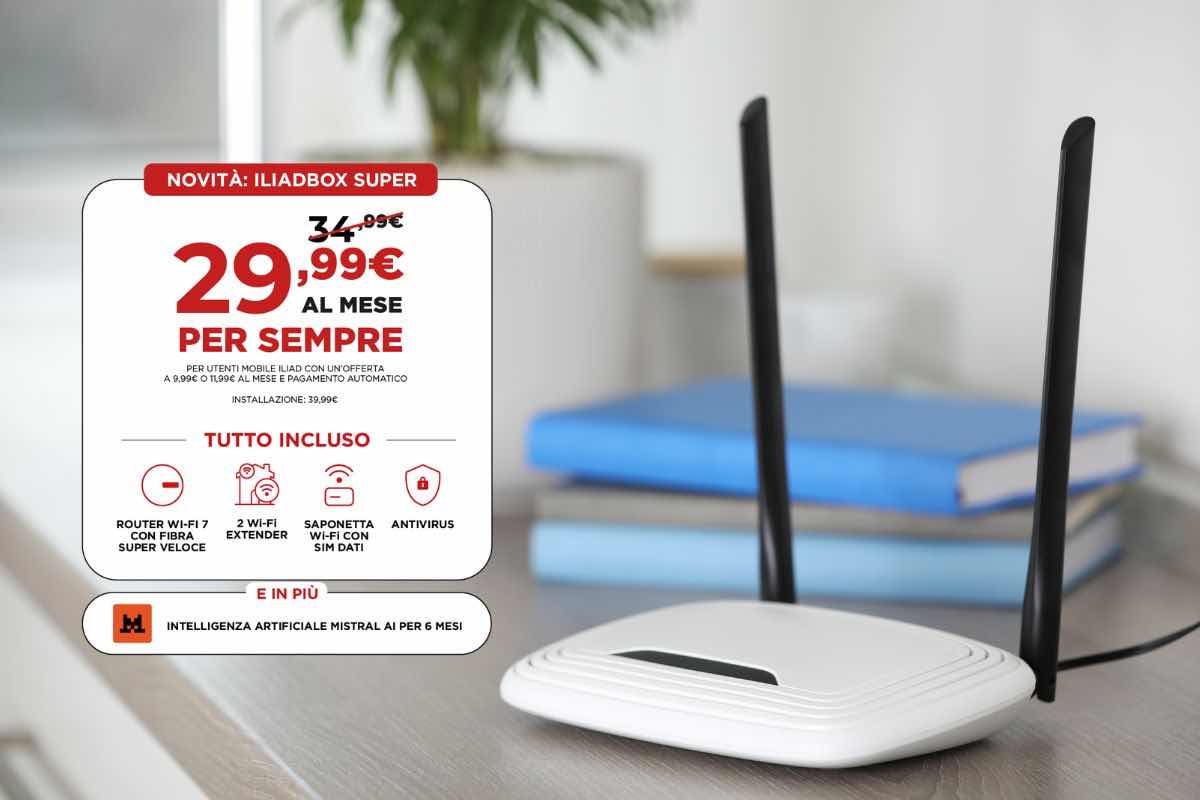 Router Wi-Fi e offerta Iliad