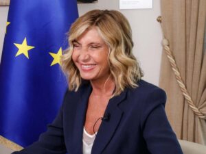 Myrta Merlino sorridente