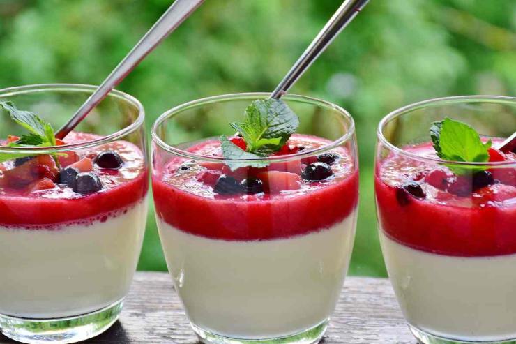 Panna cotta all'anguria 
