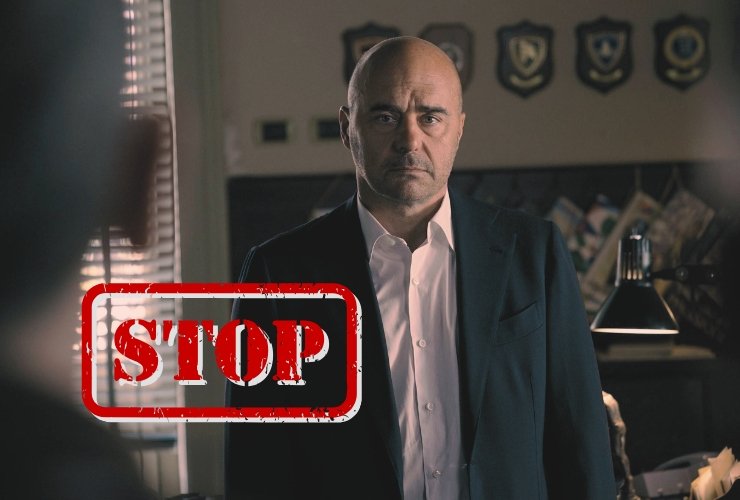 Il Commissario Montalbano e simbolo STOP