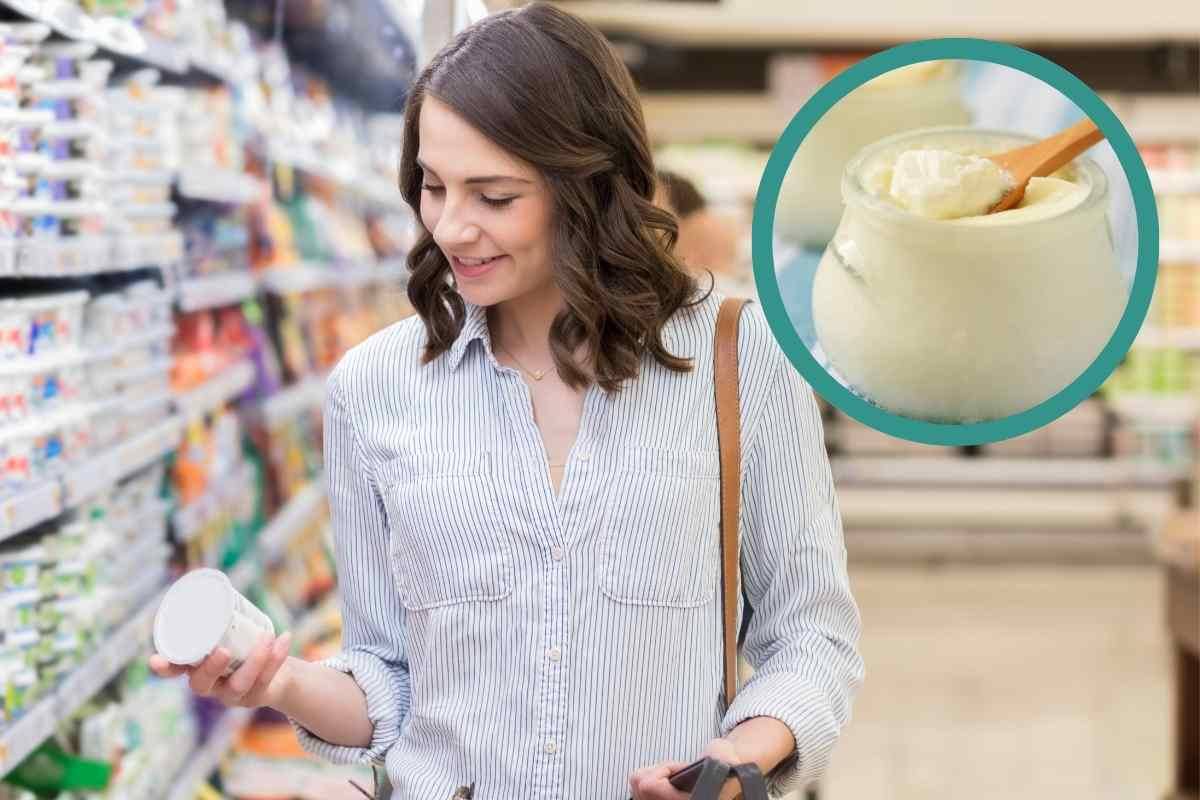Al supermercato e yogurt