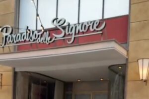 insegna Paradiso delle signore