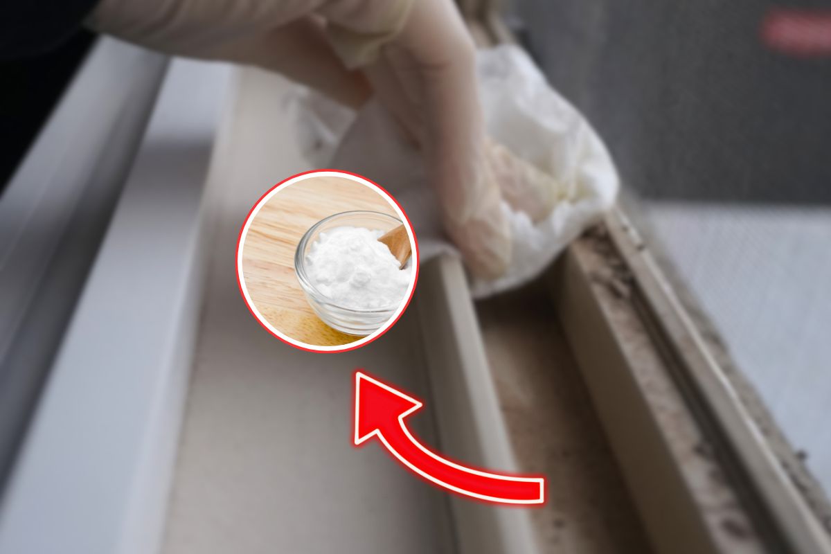 Bicarbonato sulle guide delle finestre: il trucco che usano gli esperti