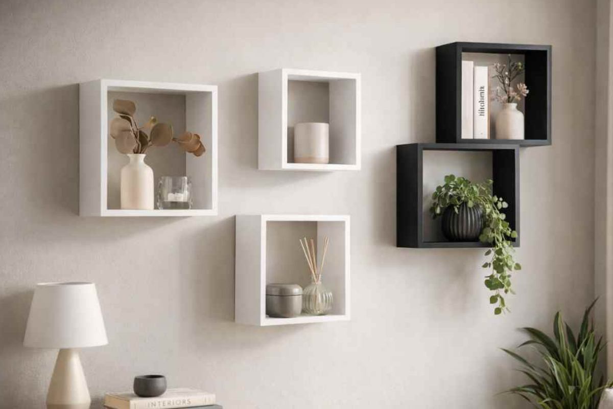 mensole in offerta della lidl bianche e nere