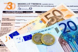 modello 730 con soldi